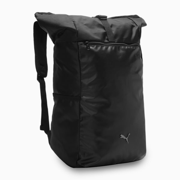 PUMA Premium Rolltop Unisex Backpack, PUMA Black, extralarge-IND