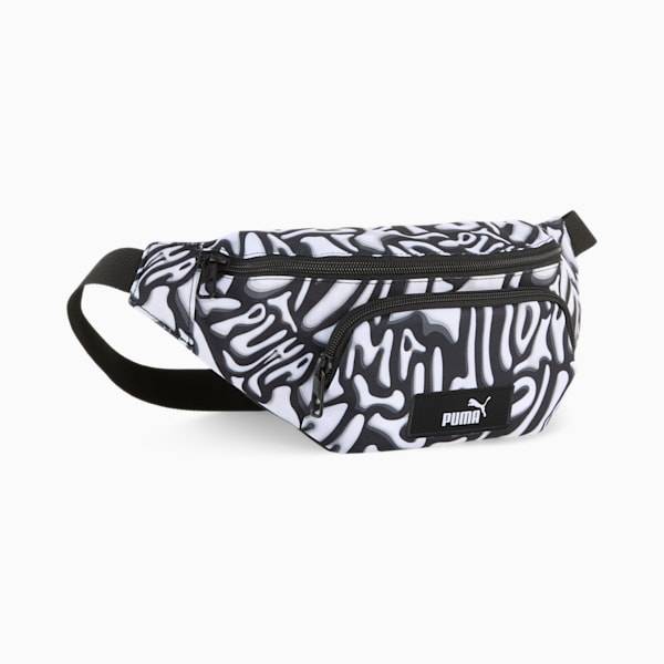 ユニセックス プーマ アカデミー AOP ウエスト バッグ 2L, PUMA Black-Grafiti AOP, extralarge-JPN