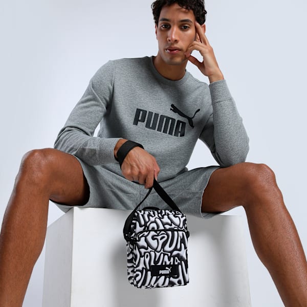 Academy Portable Bag, PUMA Black-Grafiti AOP, extralarge-IND