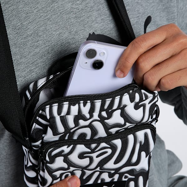 Academy Portable Bag, PUMA Black-Grafiti AOP, extralarge-IND