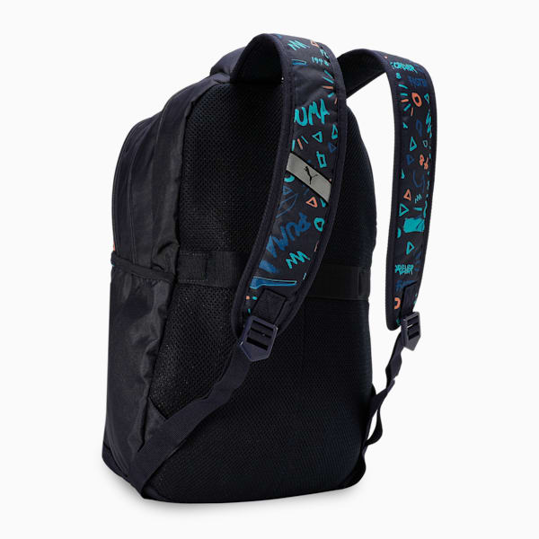 Printed Backpack, PUMA Navy-AOP, extralarge-IND