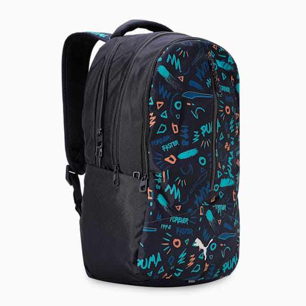 Printed Backpack, PUMA Navy-AOP, extralarge-IND