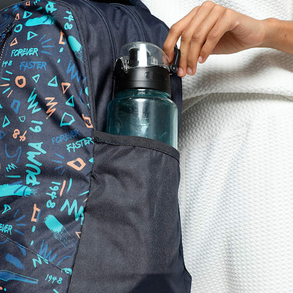 Printed Backpack, PUMA Navy-AOP, extralarge-IND