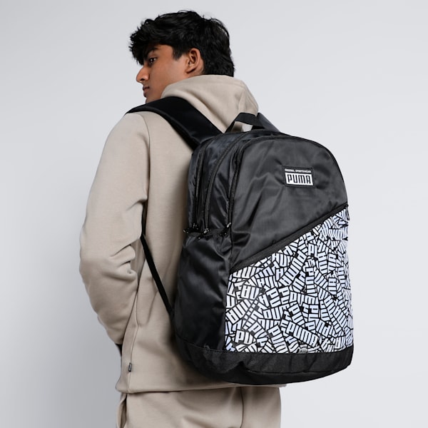 Chintz Backpack, PUMA Black-AOP, extralarge-IND