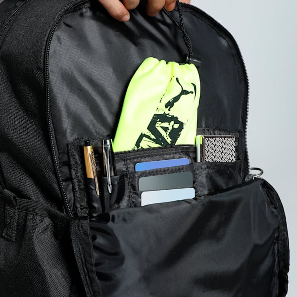 PUMA x RCB Cricket Backpack, PUMA Black, extralarge-IND