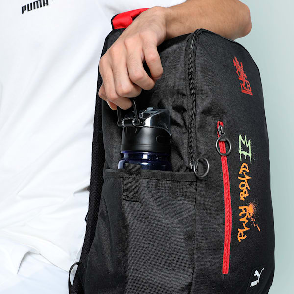 PUMA x RCB Cricket Backpack, PUMA Black, extralarge-IND