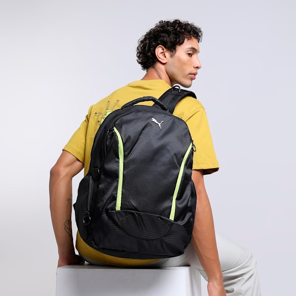 Quest Backpack, PUMA Black-Yellow Blaze-AOP, extralarge-IND