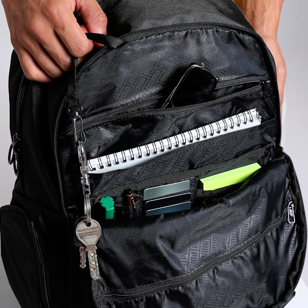 Quest Backpack, PUMA Black-Yellow Blaze-AOP, extralarge-IND