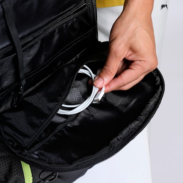 Quest Backpack, PUMA Black-Yellow Blaze-AOP, extralarge-IND