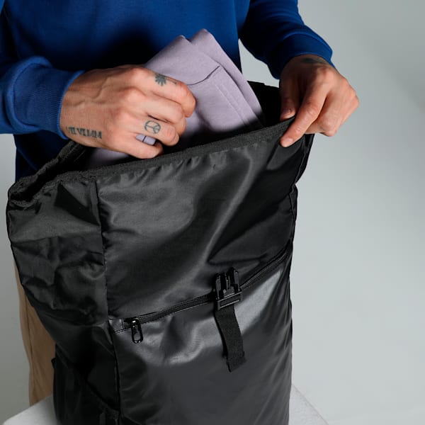 Rolltop Backpack, PUMA Black, extralarge-IND