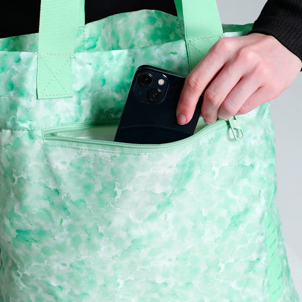 Foliage Women's Packable Shoulder Bag, Butterfly-Mist Green-AOP, extralarge-IND