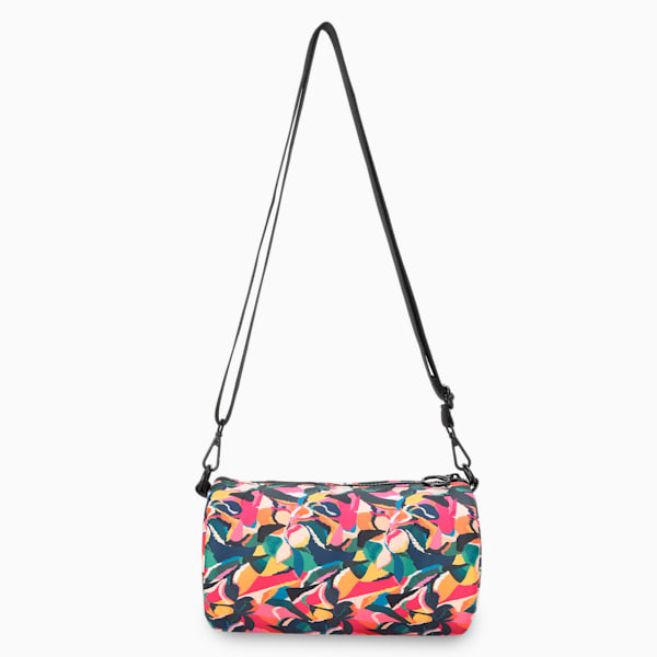Verdure Mini Barrel Bag, Fluro Pink Pes-PUMA Navy-AOP, extralarge-IND