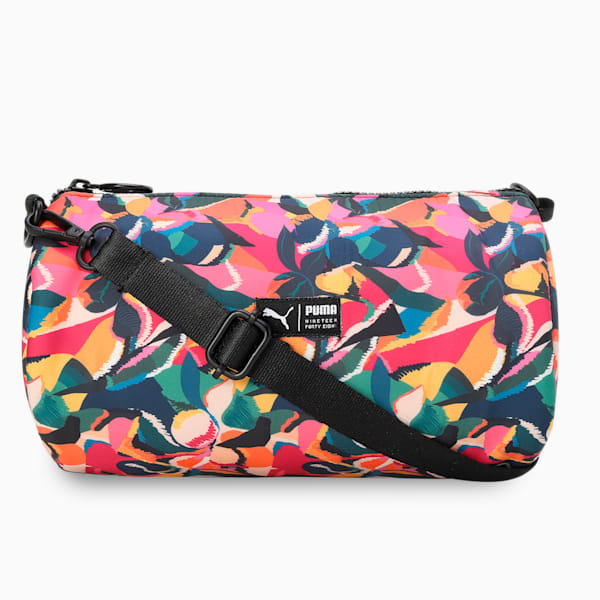 Verdure Mini Barrel Bag, Fluro Pink Pes-PUMA Navy-AOP, extralarge-IND
