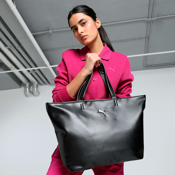 PU Zen Women's Tote Bag, PUMA Black, extralarge-IND