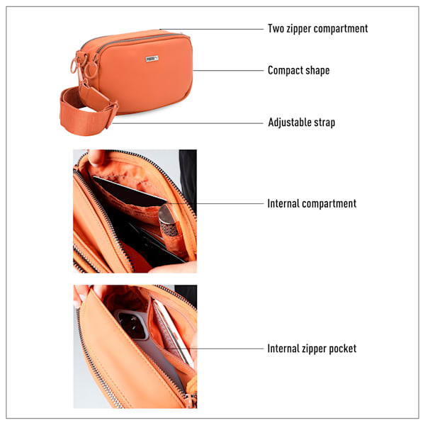 PU Zen Sling Bag, Rust, extralarge-IND