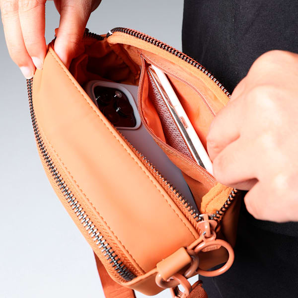 PU Zen Sling Bag, Rust, extralarge-IND