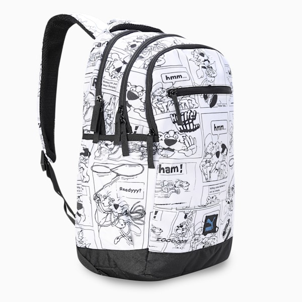 SUPER  Backpack, PUMA Black-PUMA White-AOP, extralarge-IND