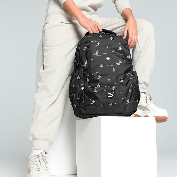 Streak V2 Backpack, PUMA Black-AOP, extralarge-IND