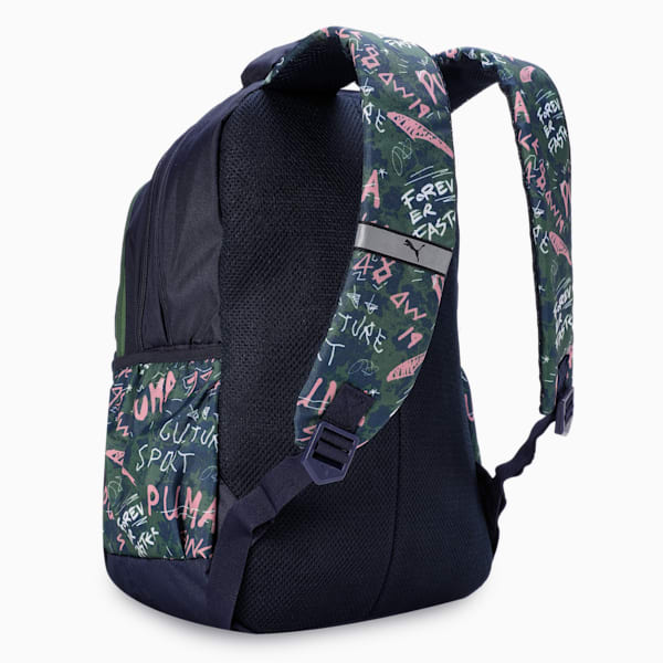 Punch Backpack, PUMA Black-Pitch Green-AOP, extralarge-IND