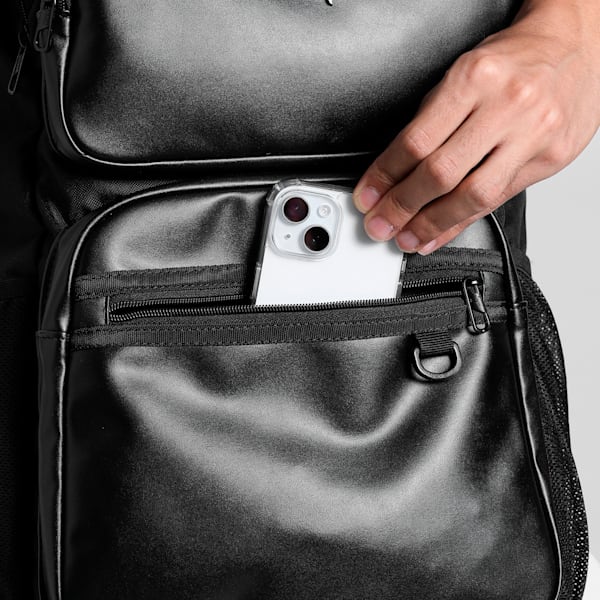 Stylised PU Backpack, PUMA Black, extralarge-IND
