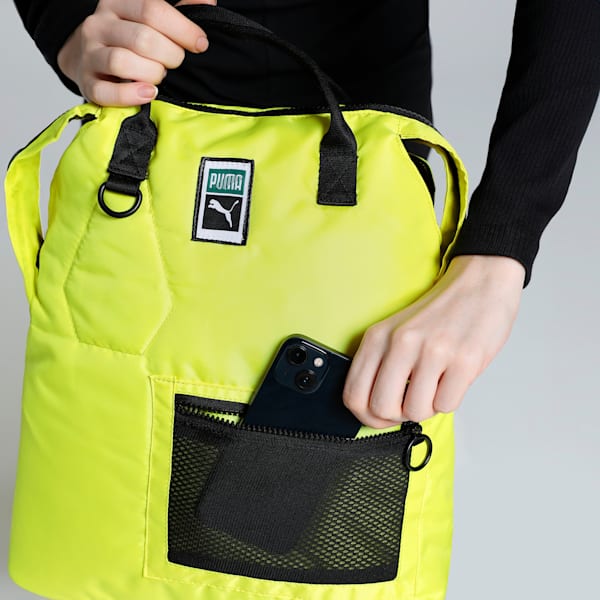 Color Splash Women's Tote Bag, Fluo Yellow-PUMA Black, extralarge-IND