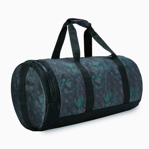 Printed Duffle Bag, PUMA Black-Hero Blue, extralarge-IND