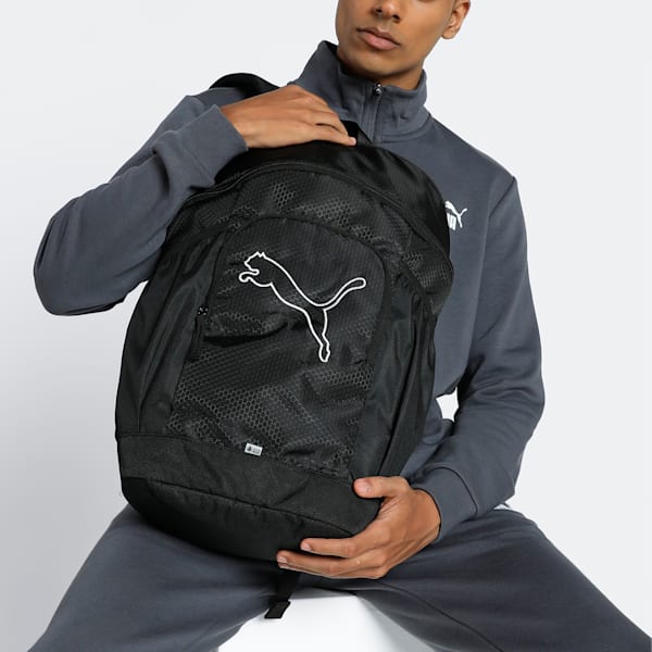 Square Backpack, PUMA Black, extralarge-IND