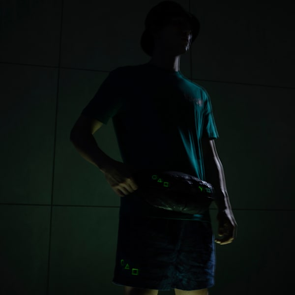 PUMA x SQUID GAME Glow-in-the-Dark Waist Bag, PUMA Black, extralarge-IND