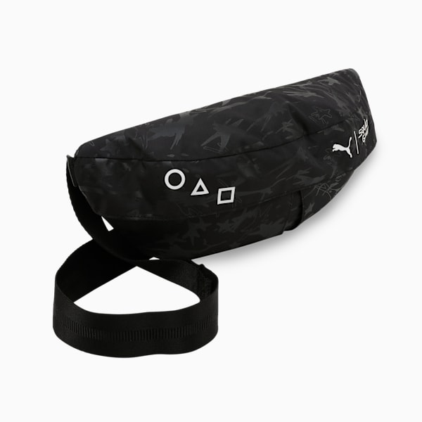 PUMA x SQUID GAME Glow-in-the-Dark Waist Bag, PUMA Black, extralarge-IND