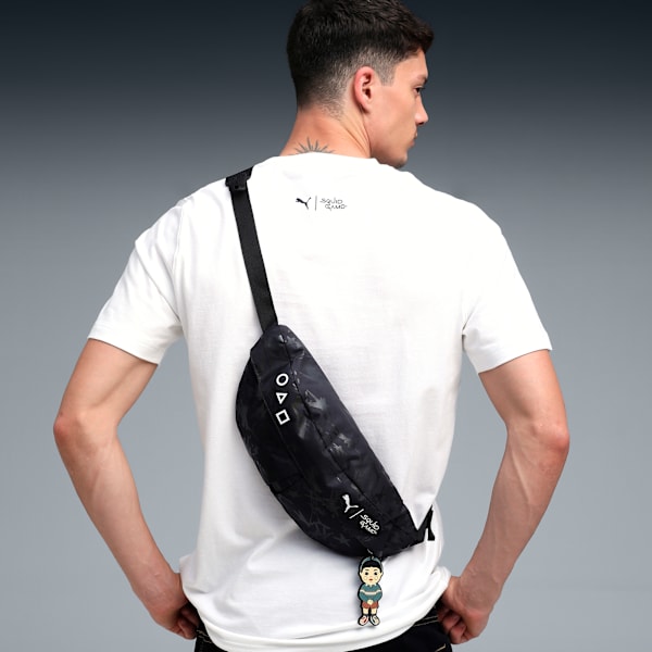 PUMA x SQUID GAME Glow-in-the-Dark Waist Bag, PUMA Black, extralarge-IND