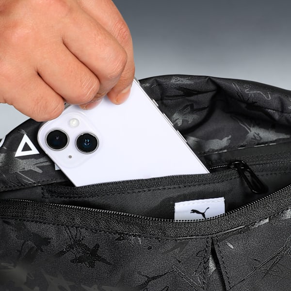 PUMA x SQUID GAME Glow-in-the-Dark Waist Bag, PUMA Black, extralarge-IND