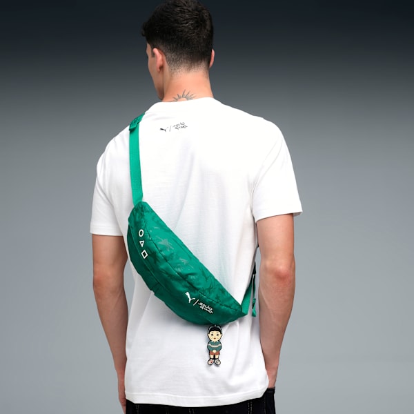PUMA x SQUID GAME Glow-in-the-Dark Waist Bag, Wild Green, extralarge-IND