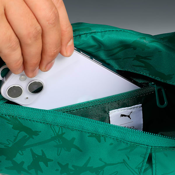 PUMA x SQUID GAME Glow-in-the-Dark Waist Bag, Wild Green, extralarge-IND