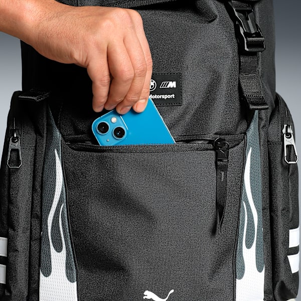 BMW MMS Lifestyle Multiple Pockets Backpack, PUMA Black, extralarge-IND