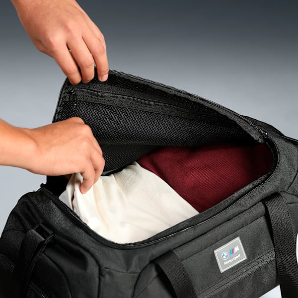 BMW M Motorsport Multi-Pocket Duffle Bag, PUMA Black, extralarge-IND