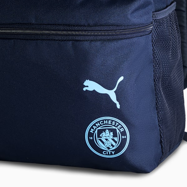 Manchester City Essentials Backpack (22L), PUMA Navy-Team Light Blue, extralarge