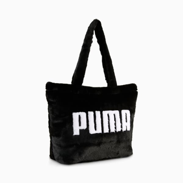 UP faux fur 17L Shopper, PUMA Black, extralarge-GBR