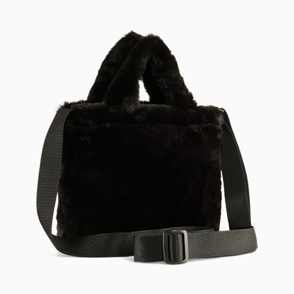 UP Faux Fur 1.5L Mini Shopper Bag, PUMA Black, extralarge-GBR