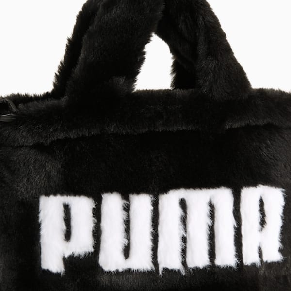 UP Faux Fur 1.5L Mini Shopper Bag, PUMA Black, extralarge-GBR
