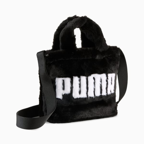 UP Faux Fur 1.5L Mini Shopper Bag, PUMA Black, extralarge-GBR