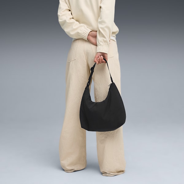 HER Slouchy 7.5L Hobo Bag, PUMA Black, extralarge