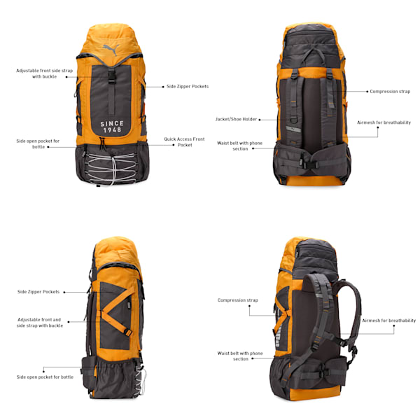 Summit Sack Rucksack, Sport Yellow-Cool Dark Gray, extralarge-IND