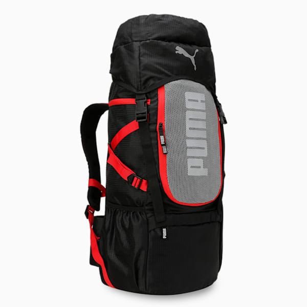 PUMA Trailtrekker Unisex Rucksack, PUMA Black-For All Time Red, extralarge-IND