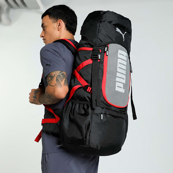 Trailtrekker Rucksack, PUMA Black-For All Time Red, extralarge-IND