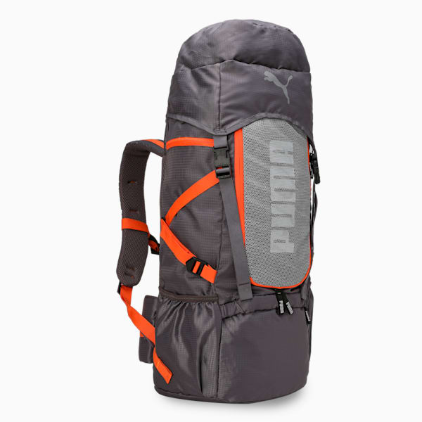 Trailtrekker Rucksack, Flat Mid Gray-Rickie Orange, extralarge-IND