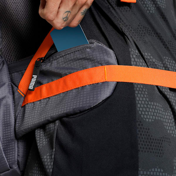 Trailtrekker Rucksack, Flat Mid Gray-Rickie Orange, extralarge-IND