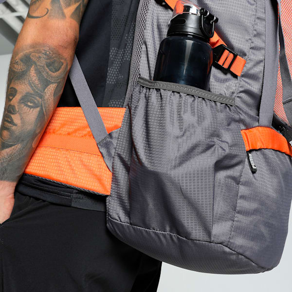 Trailtrekker Rucksack, Flat Mid Gray-Rickie Orange-colorblock, extralarge-IND