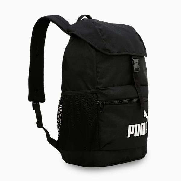PHASE Trend-Led Design Hooded Backpack, PUMA Black, extralarge-IND