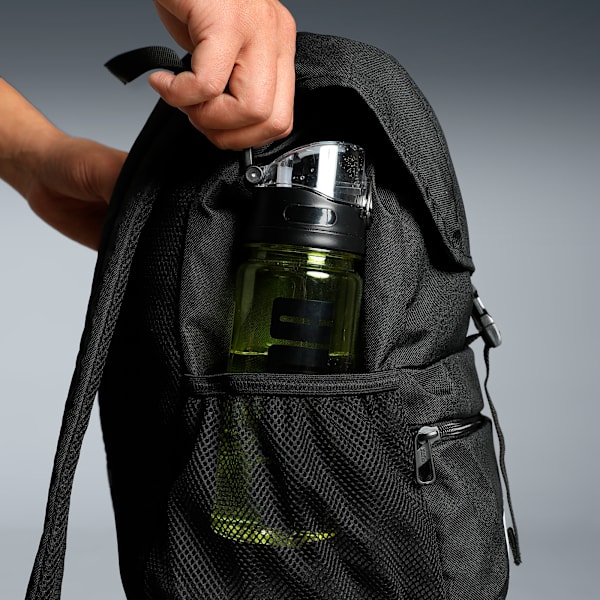 PHASE Trend-Led Design Hooded Backpack, PUMA Black, extralarge-IND