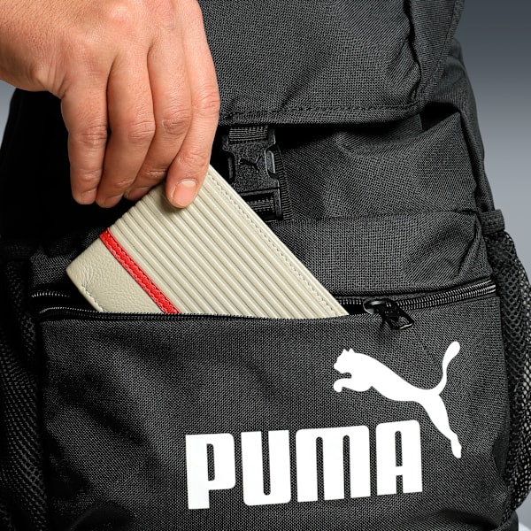 PHASE Trend-Led Design Hooded Backpack, PUMA Black, extralarge-IND